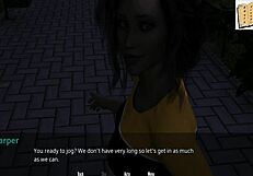 jamie improves deepthroat skills with erotic brunette charm