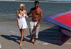 Classic porn featuring sexy big tits blonde getting fucked in her ass