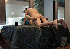 Cuckold couple enjoys amateur sex with hotwife and big cock
