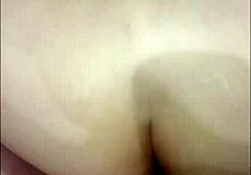 Japanese Couple Bent Over Doggy Creampie