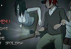 man seduces pretty lady in lustful spirit hunt ryona hentai gameplay