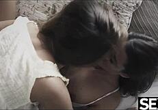 My gorgeous girlfriend passionately eats my pussy in dream