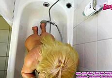 German blonde teen gets intense anal POV