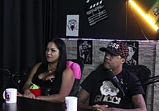 Rich couple in lingerie cuckold gangbang on beach