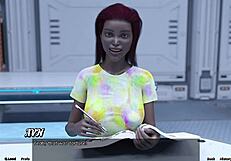 stranded in space with blonde virgin for motorboating fun