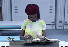 stranded in space with blonde virgin for motorboating fun