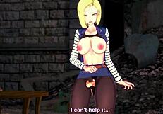 android 18 gets wild in dragon ball z pov action