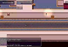 Japanese anime hentai features big tits in cuckold game with old man