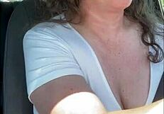 Gorgeous Milf Cums Hard In McDonald's Drive Thru!