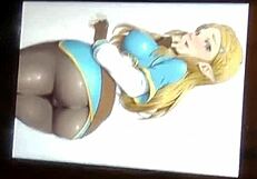 Princess Zelda in latex anime tribute