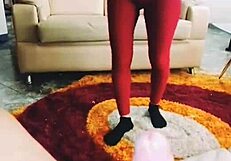 Big ass babe catches me masturbating and we fuck hard