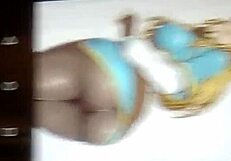 Princess Zelda in latex anime tribute