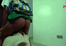 Natural tits and big cocks in hot threesome action