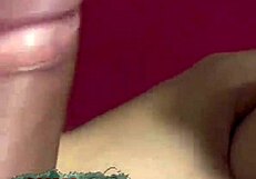 Amateur couple in her first porn