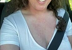 Gorgeous Milf Cums Hard In McDonald's Drive Thru!