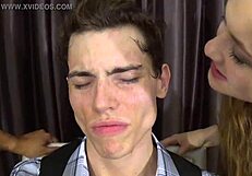 she licks the male snack in vore fetish scene