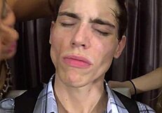 she licks the male snack in vore fetish scene