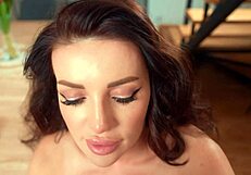 Caught stepmom masturbating then fucked her and cum on her face