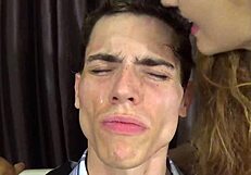 she licks the male snack in vore fetish scene