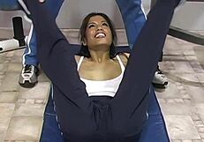 alexis amore moans while kissing her wet tight pussy