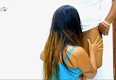 Pretty Indian bhabhi caught in steamy online sex session