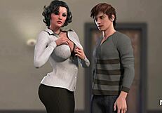 Lust Epidemic: Pussy Insertion and Chest Cum! Wow!