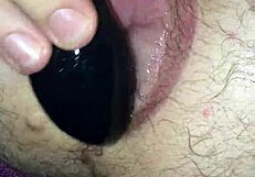 Fucking my puffy man pussy with a toy 😈