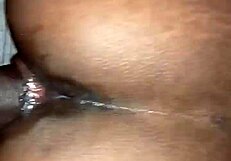 Skinny girl with fat ass gets pussy fucked by black cock 😏