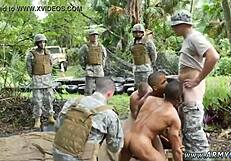 shirtless military muscle and teen virgin blowjob
