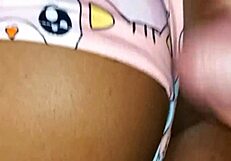 Alice's wet pussy in pajamas