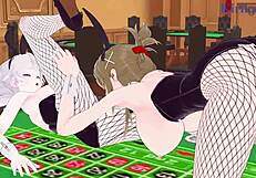 Kusuha Mizuha和Cagalli Yula Athha的激烈女同玩法