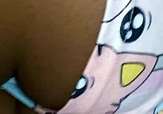 Alice's wet pussy in pajamas