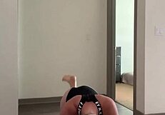 Petite MILF gets naughty with yoga and nude poses