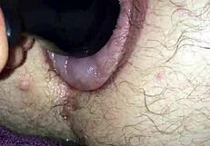 Fucking my puffy man pussy with a toy 😈