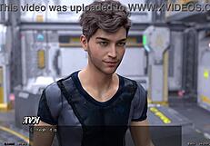 Check out curvy robot girl in space