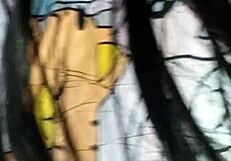 Alice's wet pussy in pajamas