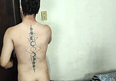 Study friends fuck woman while gay friend eats ass