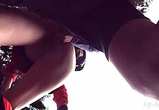 Liz And Ted Have Outdoor Sex On Bikes