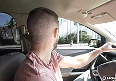 mackenzie invites rideshare cocks for a wild double team