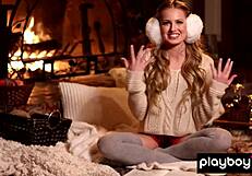 scarlett sage shows tiny tits in abandoned bar