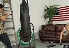 Stepbro's Strength Teases Petite Stepsister Ashley Stone's Wet Pussy