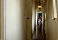 Exotic hottie Destiny Cruz gives her roommate a wild ride
