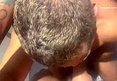 In the gym shower, cruising for gay blowjobs with big cocks leads to passionate masturbation and cum in mouth