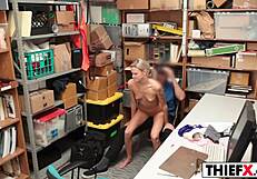 Pretty teen 18+ gal punished in prison with big cock penis for burglary hardcore amateur