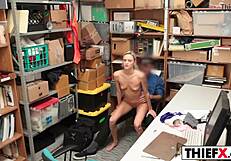 Pretty teen 18+ gal punished in prison with big cock penis for burglary hardcore amateur