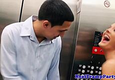 In this homemade party orgy, the real amateur cumswallower takes on multiple guys with her big tits in POV.