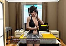 i can't stop with this hot young 18+ girl in 3d cartoon game. her big ass and boobs drive me wild till she cums!