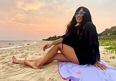 hey, join this sexy beauty girl for sunset beach vibes and pure joy!