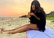 hey, join this sexy beauty girl for sunset beach vibes and pure joy!