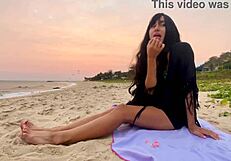 hey, join this sexy beauty girl for sunset beach vibes and pure joy!